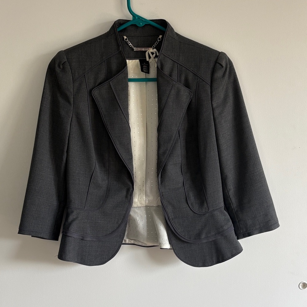 Elegant Dark Grey Women's Blazer